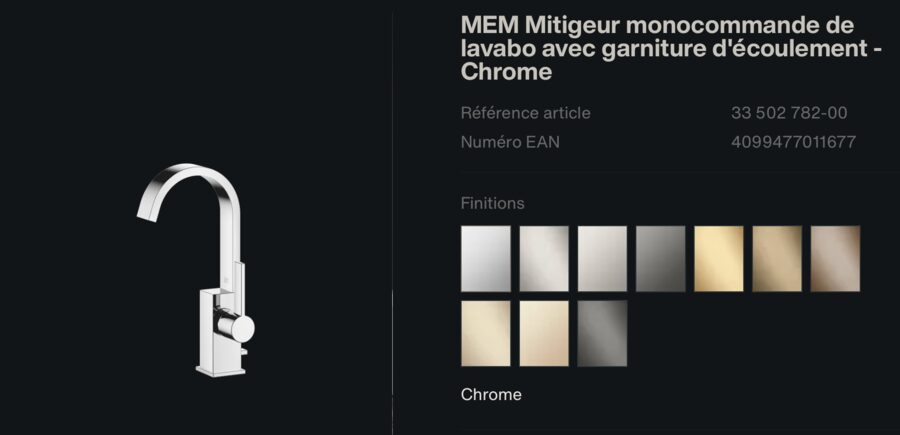 Dornbracht MEM Mitigeur monocommande