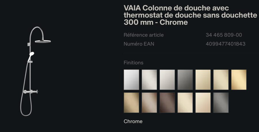 Dornbracht Vaia Colonne de douche